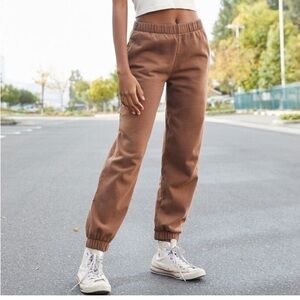 Brandy Melville John Galt Brown Rosa Joggers S/M